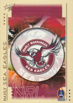 2003 Select XL #75 Manly Sea Eagles Logo Front